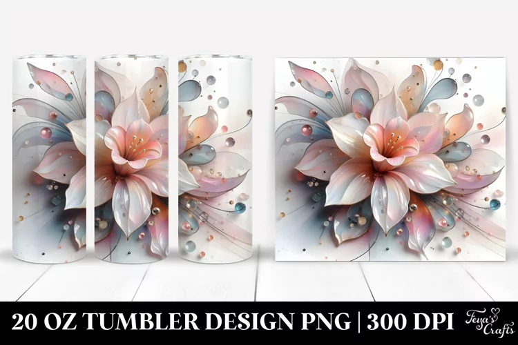 Abstract Pastel Narcissus Art 20 Oz Tumbler