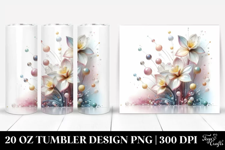 Abstract Pastel Narcissus Art 20 Oz Tumbler