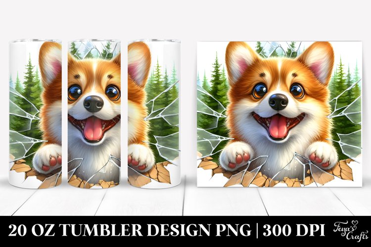 Cute Crazy Looking Pembroke Welsh Corgi | 20 Oz Tumbler