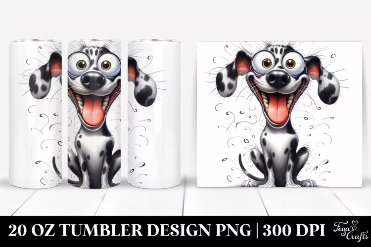 Colorful Watercolor Funny Great Dane | 20 Oz Tumbler