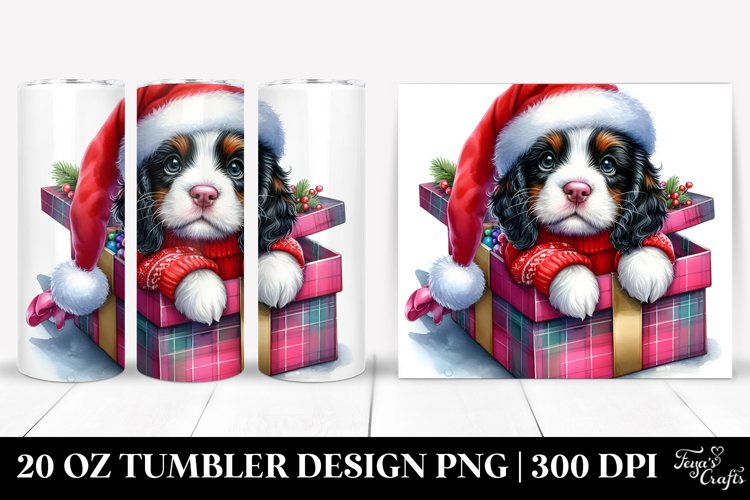 Expressive Baby English Springer Spaniel Dressed for Winter, example image 1