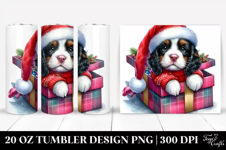 Expressive Baby English Springer Spaniel Dressed for Winter,