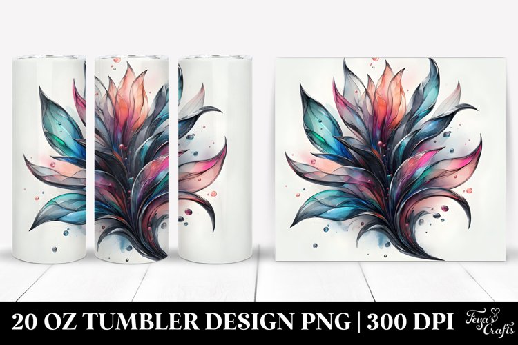 Abstract Crocus, Material | 20 Oz Tumbler example image 1