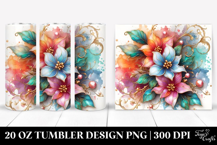 Colorful -Like Material Jasmine Tumbler | 20 Oz Tumbler example image 1