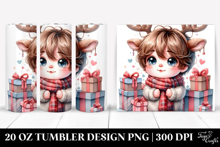 Expressive Brittany 20 Oz Tumbler Christmas Theme example image 1