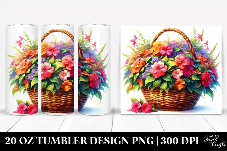 20 Oz Tumbler Sublimation | Vibrant Colorful Watercolor