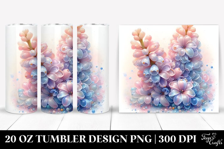 Glossy Hyacinth, 20 Oz Tumbler example image 1