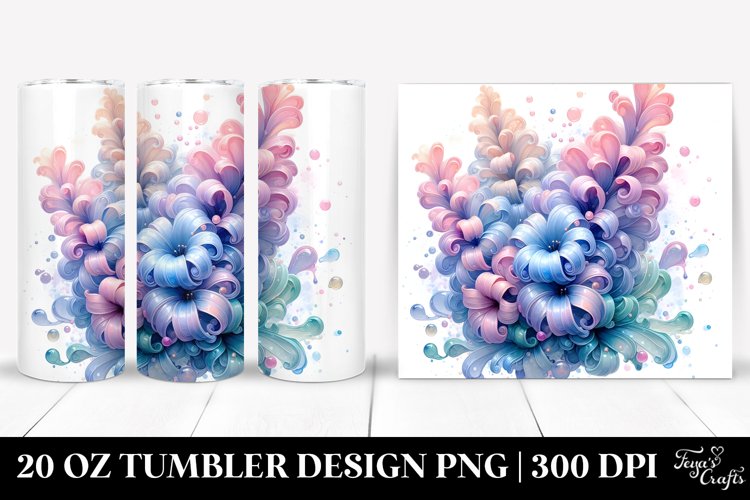 Glossy Hyacinth, 20 Oz Tumbler example image 1