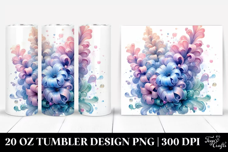 Glossy Hyacinth, 20 Oz Tumbler