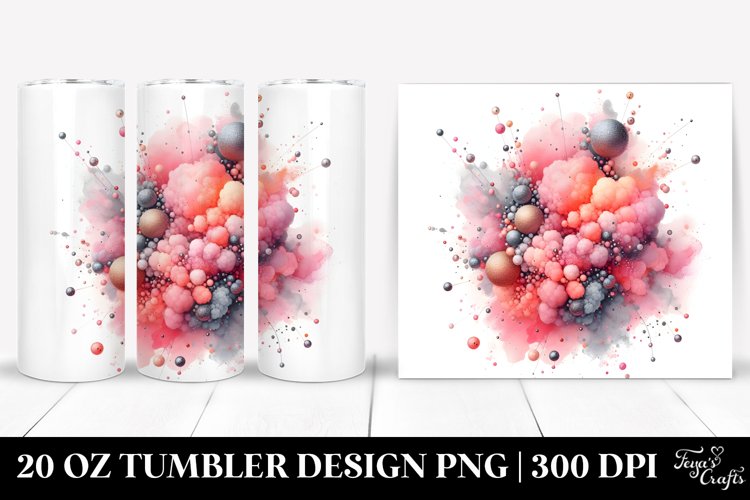 Colorful PINkish Particles | 20 Oz Tumbler