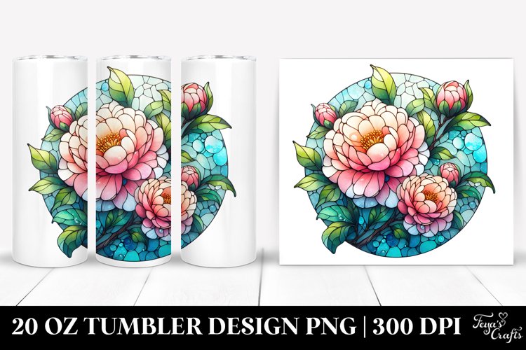 Camellia Splash | 20 Oz Tumbler example image 1