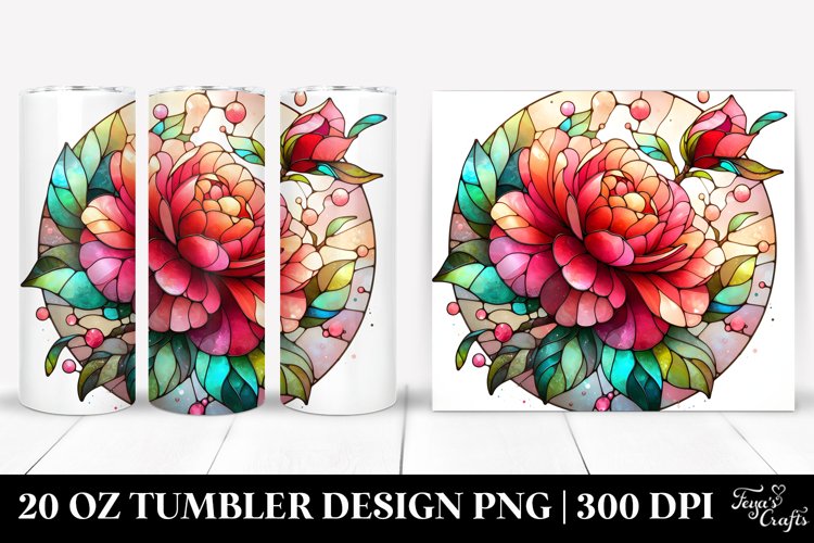 Camellia Splash | 20 Oz Tumbler example image 1