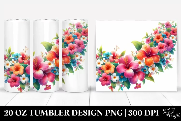 Vibrant Hawayan Flowers | 20 oz Tumbler