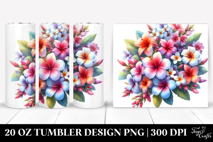 Vibrant Hawayan Flowers | 20 oz Tumbler