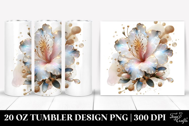 Shiny Azalea Golden Splash Tumbler example image 1