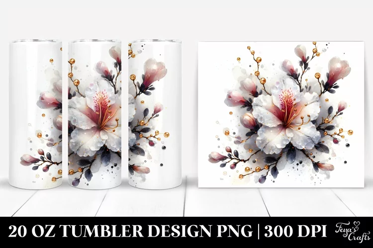 Shiny Marble Azalea Tumbler