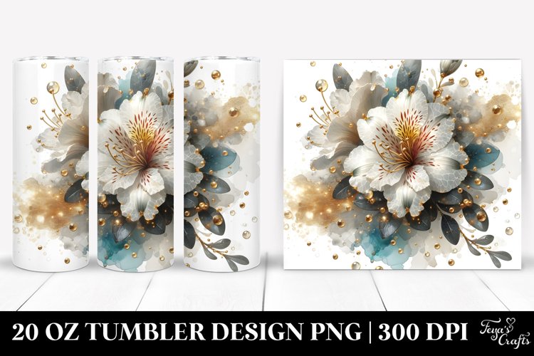 Shiny Golden Azalea Tumbler example image 1