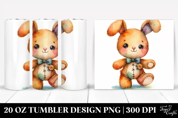 Vibrant Colorful Brownish Manual Rabbit | 20 Oz Tumbler