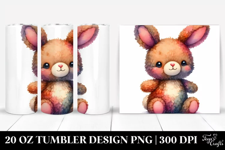 Vibrant Colorful Brownish Manual Rabbit | 20 Oz Tumbler