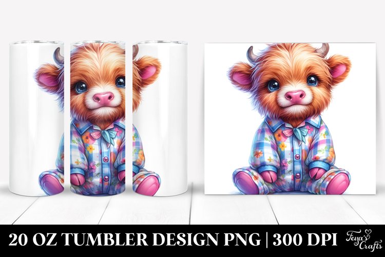 Highland Cow in Pijamas | 10 Oz Tumbler