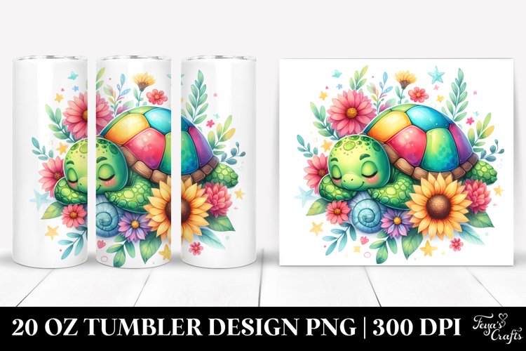 Colorful Baby Turtle Tumbler
