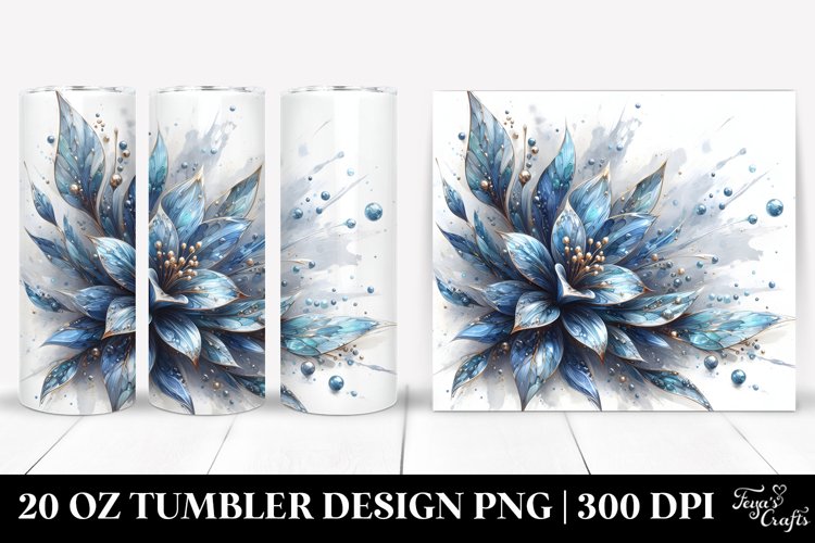 Glossy Lobelia Tumbler example image 1