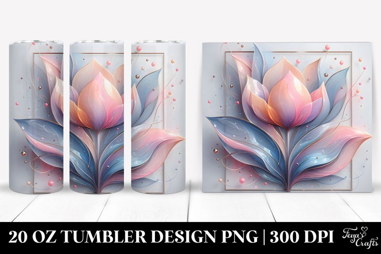 Glossy Tulip, 20 Oz Tumbler example image 1
