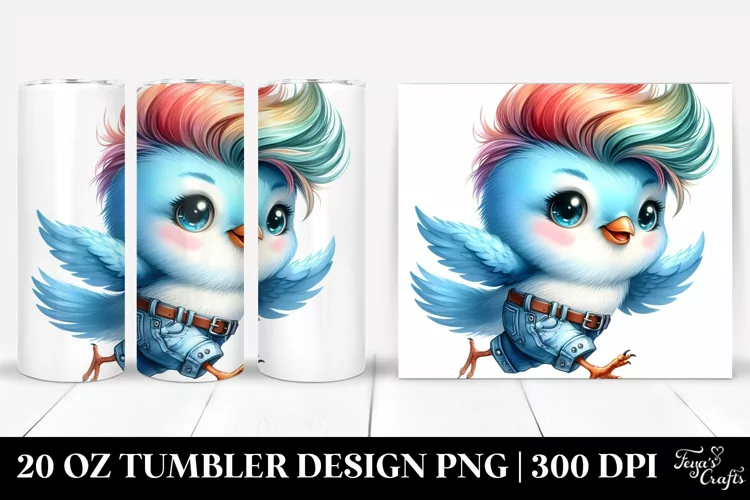 Quirky Baby Bird with Sunglasses 20 Oz Tumbler