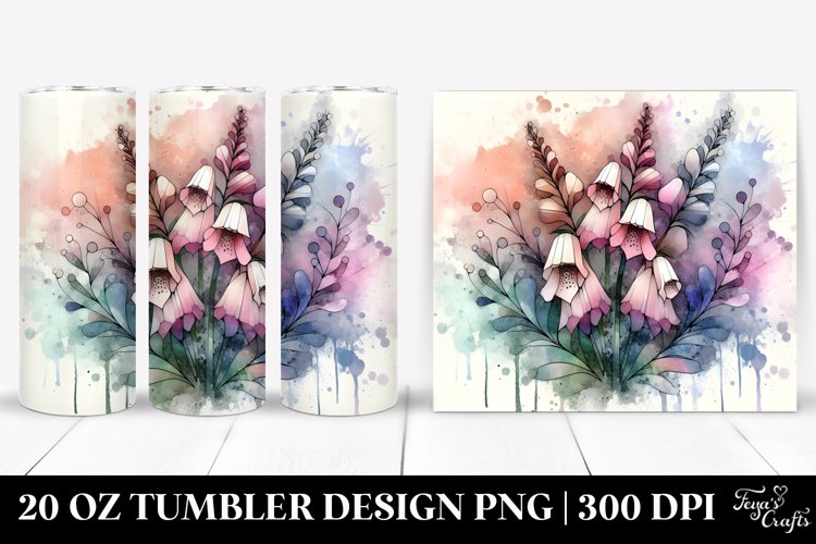 Wooden Foxglove 20 Oz Tumbler example image 1
