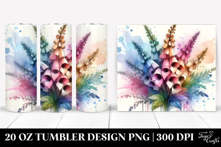 Wooden Foxglove 20 Oz Tumbler example image 1