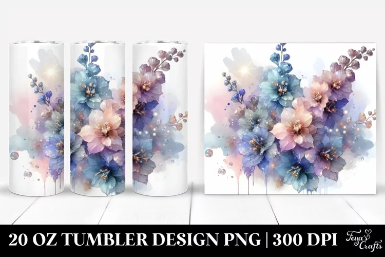 Shiny Delphinium 20 Oz Tumbler