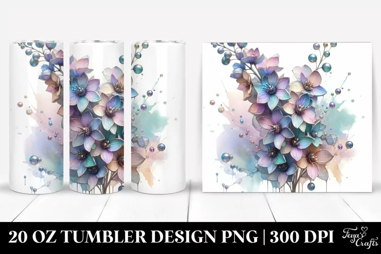 Shiny Delphinium 20 Oz Tumbler