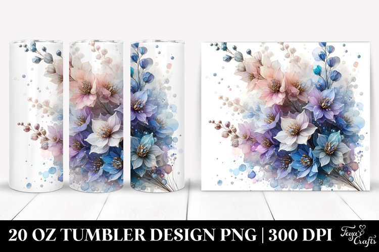 Shiny Delphinium 20 Oz Tumbler example image 1