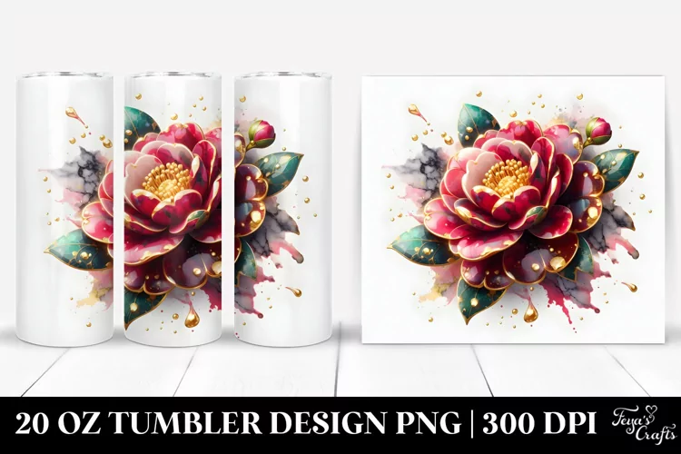 Glossy Camellia | 20 Oz Tumbler