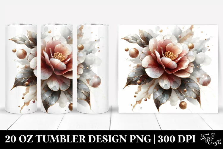 Glossy Camellia | 20 Oz Tumbler