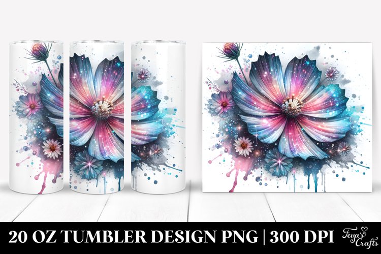 Detailed Shiny Cosmos | 20 Oz Tumbler example image 1