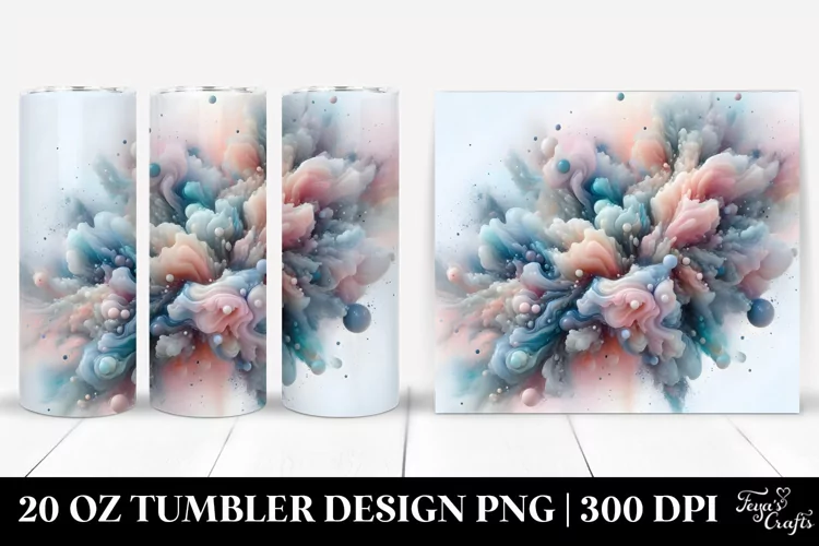 Glossy Cosmos 20 Oz Tumbler