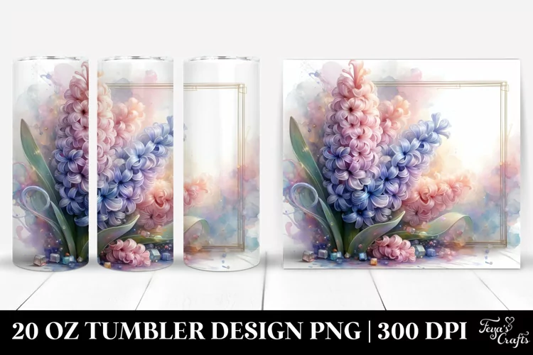 Shiny Hyacinth 20 Oz Tumbler