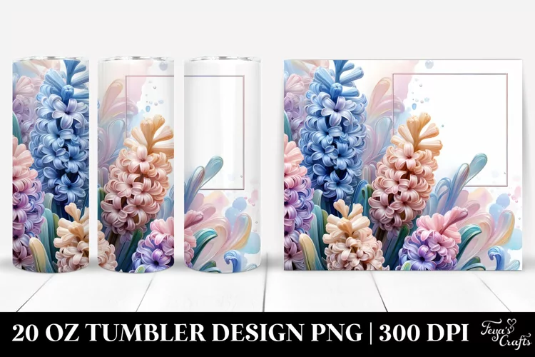 Shiny Hyacinth 20 Oz Tumbler