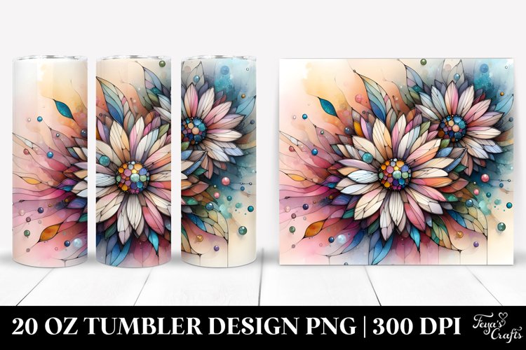 Wooden Gerbera 20 Oz Tumbler example image 1