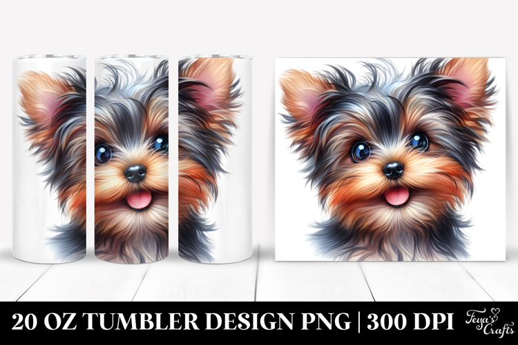 Happy Yorkshire Terrier 20 Oz Tumbler