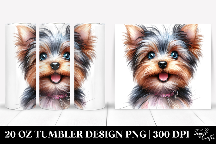 Happy Yorkshire Terrier 20 Oz Tumbler