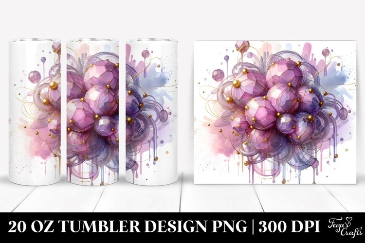 Shiny Lilac Material with Splash | 20 Oz Tumbler
