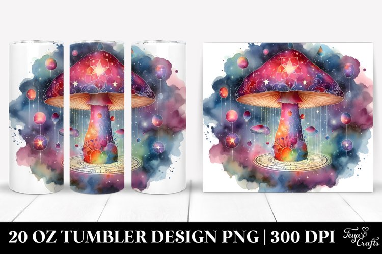 Magical Celestial Mushroom Sublimation Clipart