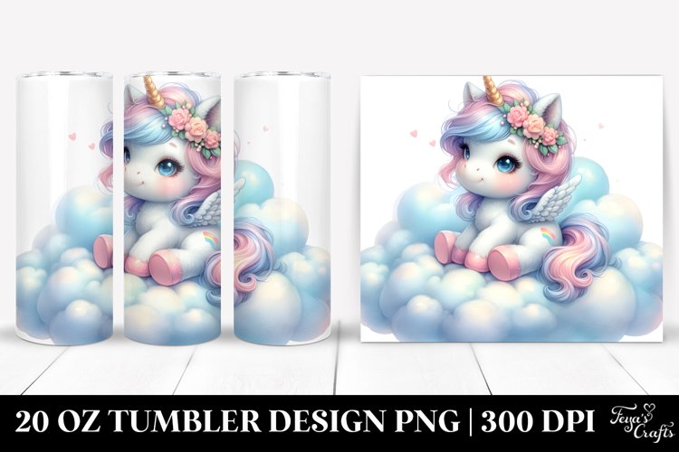 Cute Baby Unicorn | 20 Oz Tumbler example image 1