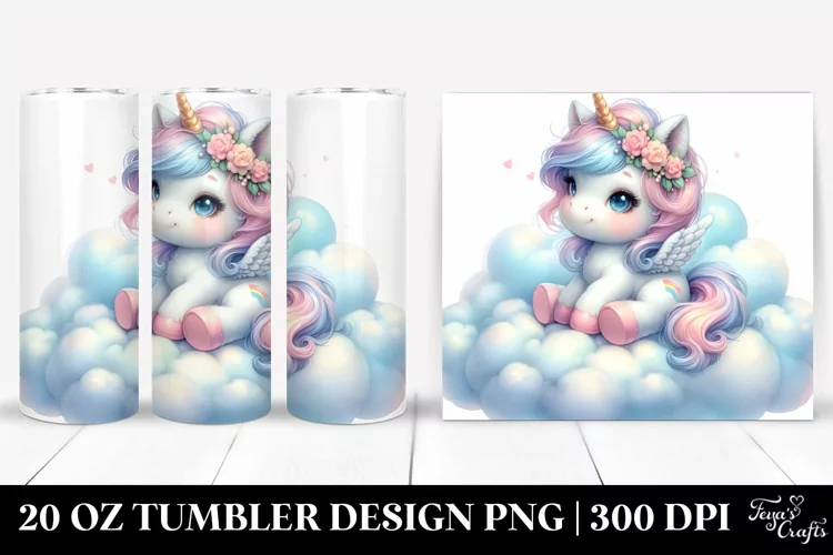 Cute Baby Unicorn | 20 Oz Tumbler
