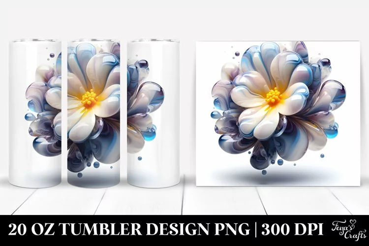Abstract Glossy Primrose | 20 oz Tumbler