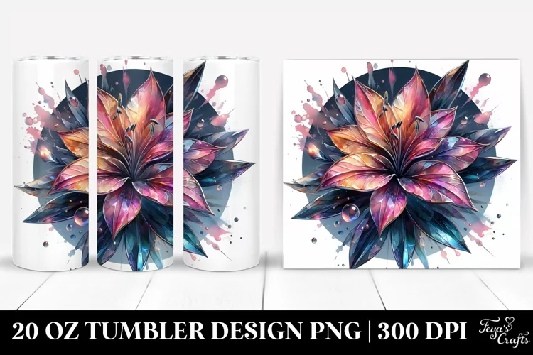 Detailed Glossy Lobelia | 20 Oz Tumbler