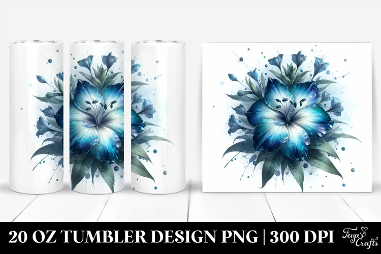 Detailed Glossy Lobelia | 20 Oz Tumbler