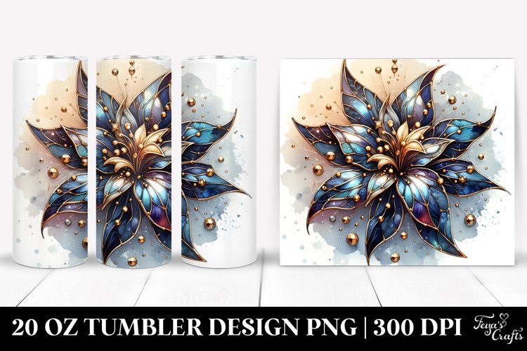 Shiny Lobelia Stained | 20 Oz Tumbler example image 1